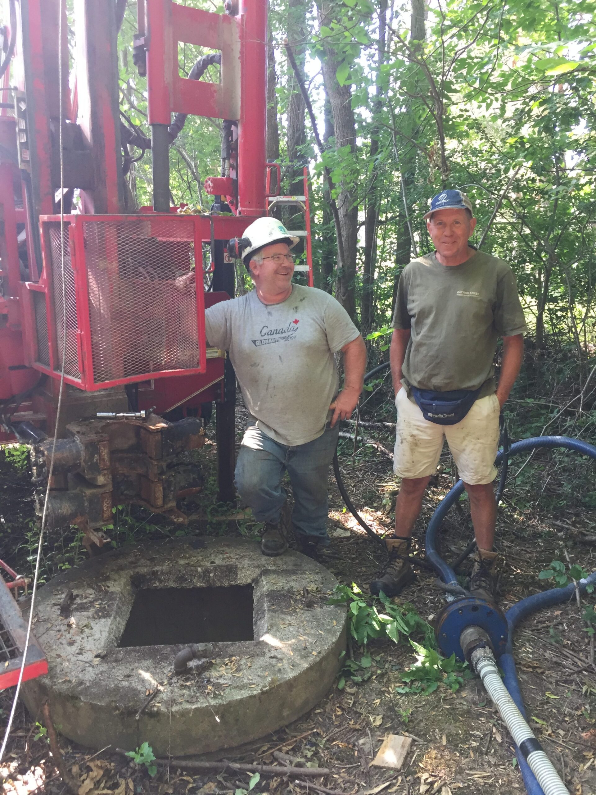Steve and Rick at the Well